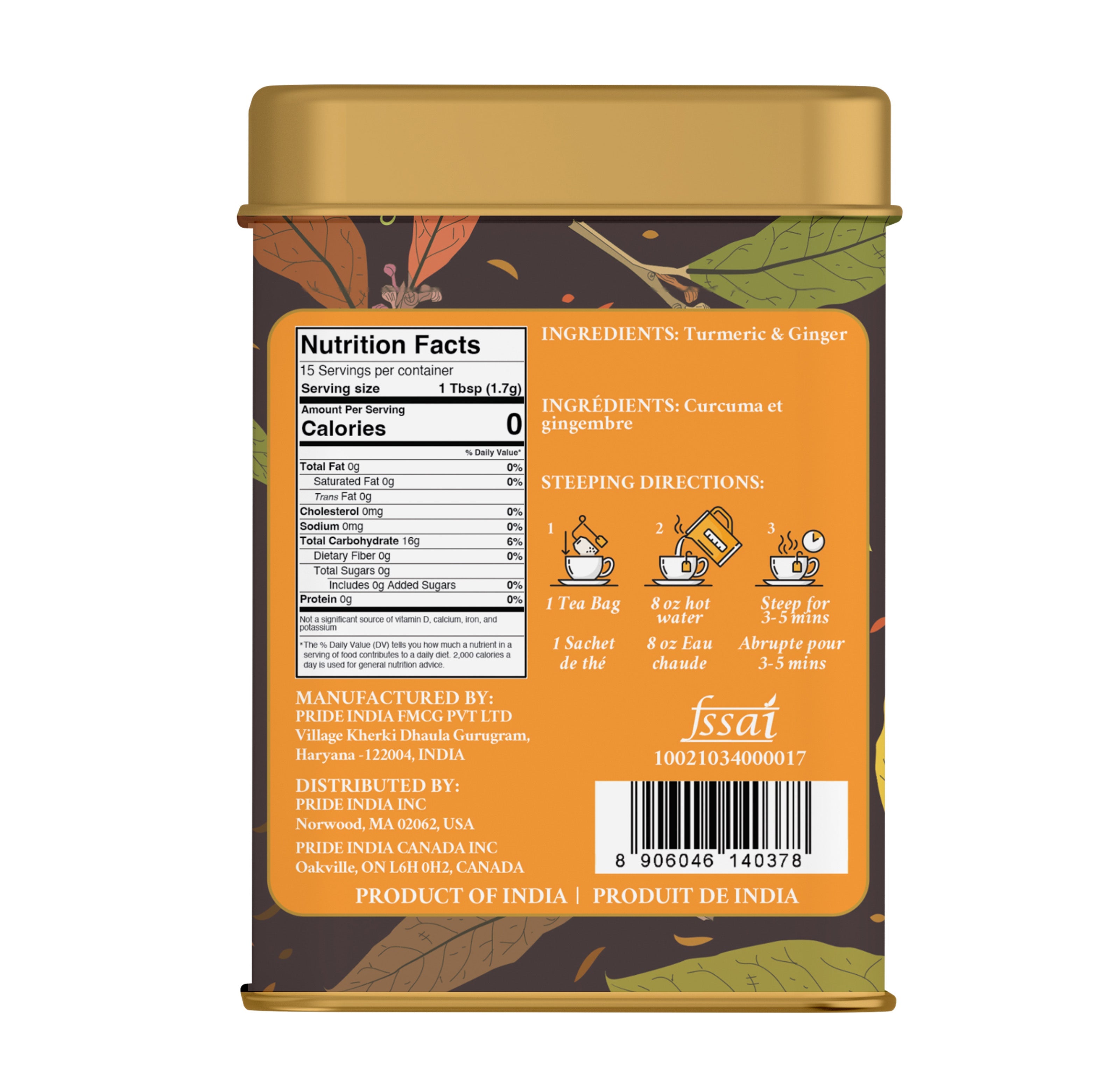 Golden Elixir - Turmeric Ginger Tea Bags
