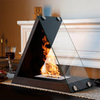 15.5" x 8" x 14.5” Glass Tabletop Fireplace