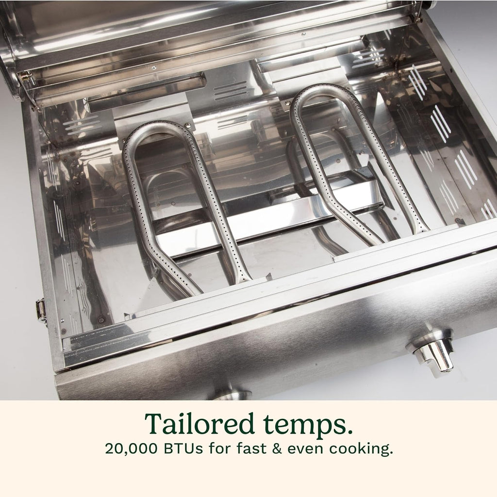 Table top Propane Grill 20,000 BTU Portable Stainless Steel