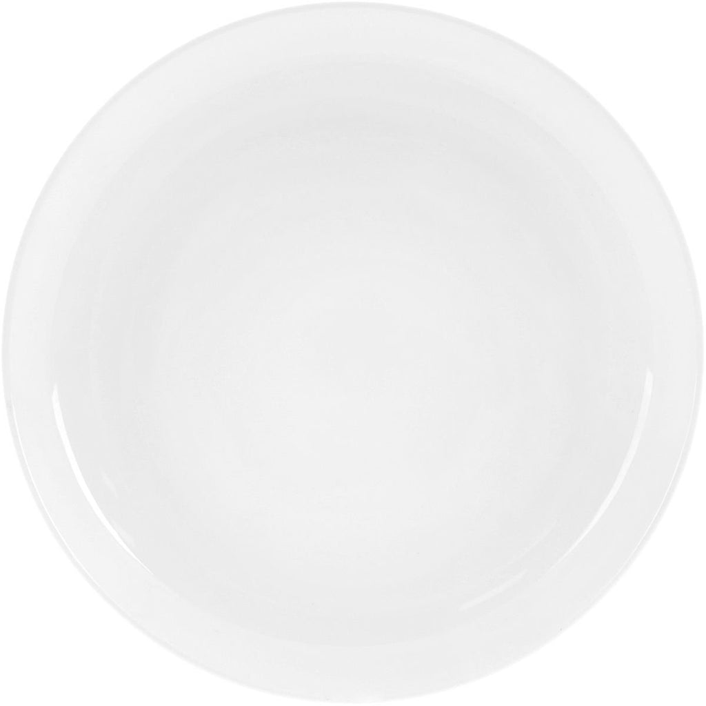 Professional Rolled Rim White Bread Plate 6" inch | 15 Cm