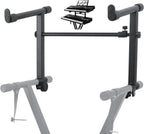 5 Core Keyboard Stand 2 Tier Adjustable Electric Piano Sturdy Foldable Holder-0
