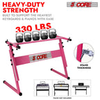 5 Core Keyboard Stand Z Style Height Adjustable Sturdy Piano Riser Lift Holder Stands-2