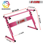 5 Core Keyboard Stand Z Style Height Adjustable Sturdy Piano Riser Lift Holder Stands-3