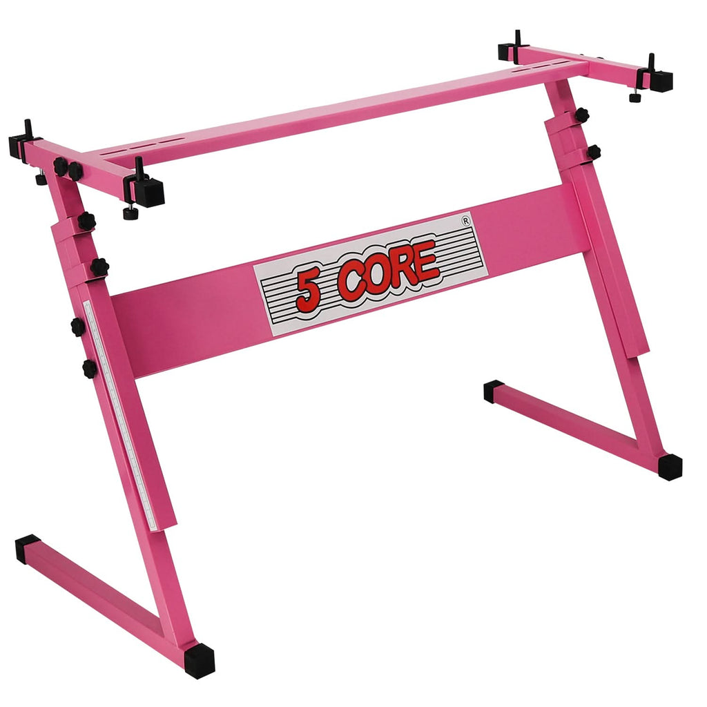 5 Core Keyboard Stand Z Style Height Adjustable Sturdy Piano Riser Lift Holder Stands-0