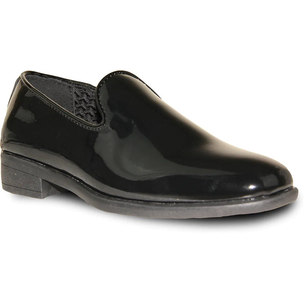 VANGELO Boy VALLO-3KID Dress Shoe Formal Tuxedo for Prom & Wedding Black Patent