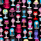 "Goth Dolls" Leggings by Miss Fluff x Lipstick & Chrome-1