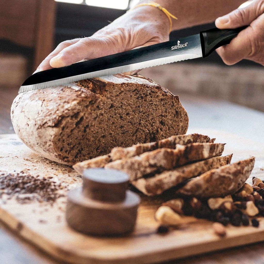 Kitchen Knife Set - Black Handle | Black Blade