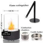 Extra Large Portable Tabletop Fire Bowl 22x28cm – Bio Ethanol Ventless Indoor/Outdoor