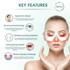 Under-Eye Red Light Therapy Skin Rejuvenation and Relaxation Massager